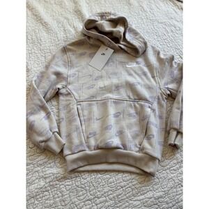 Nike Girls' Hoodie Sweatshirt with Logo Print Size Small #457